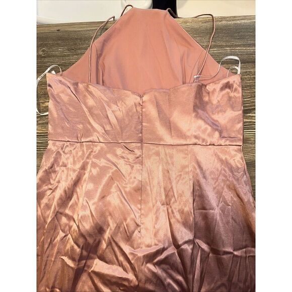 After Six Dress NWT Style 6829 Size 16-R Desert Rose Halter Midi. NWOT. 14 - Picture 10 of 11